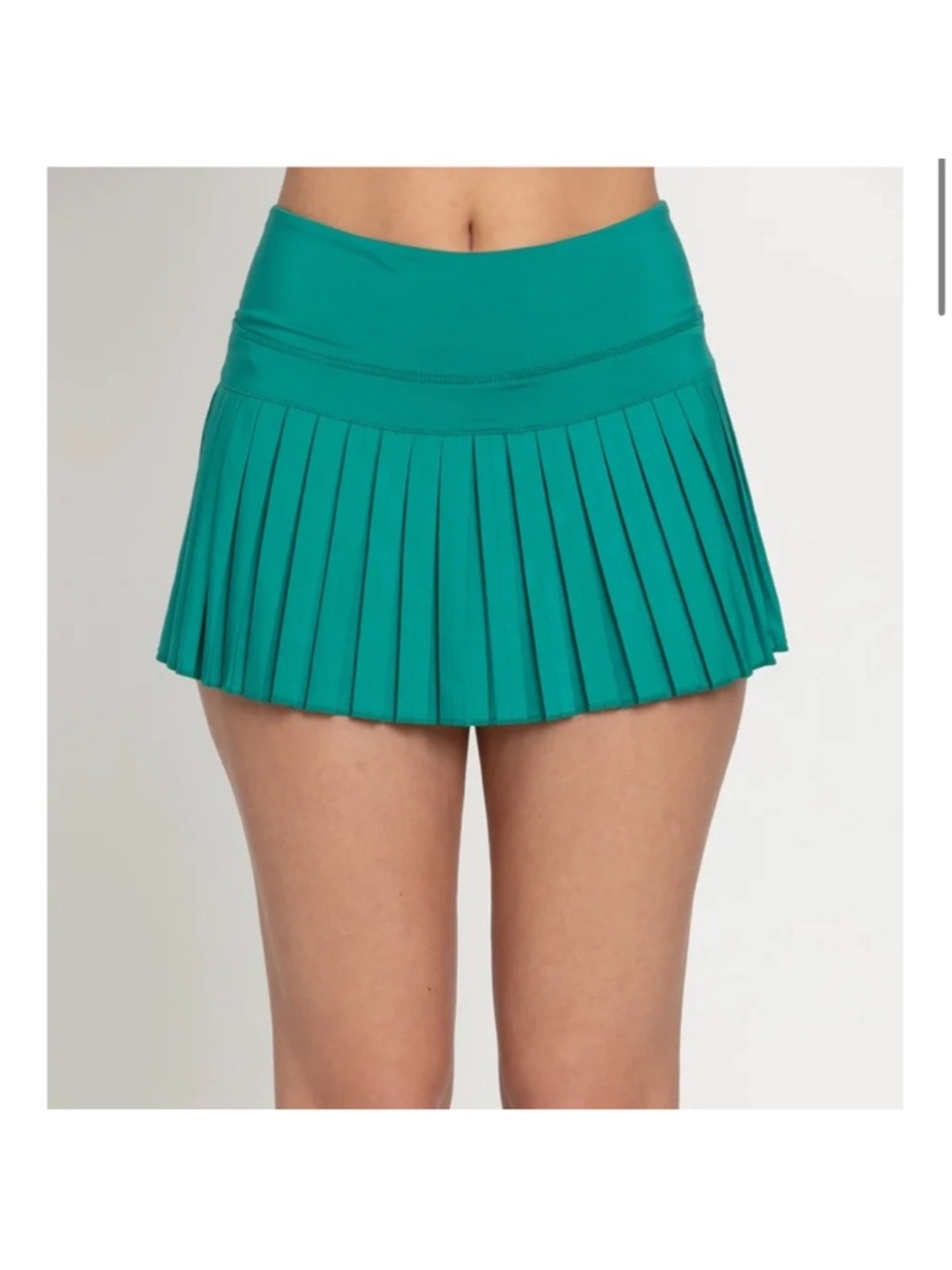 Green goldhinge Mini Skirt